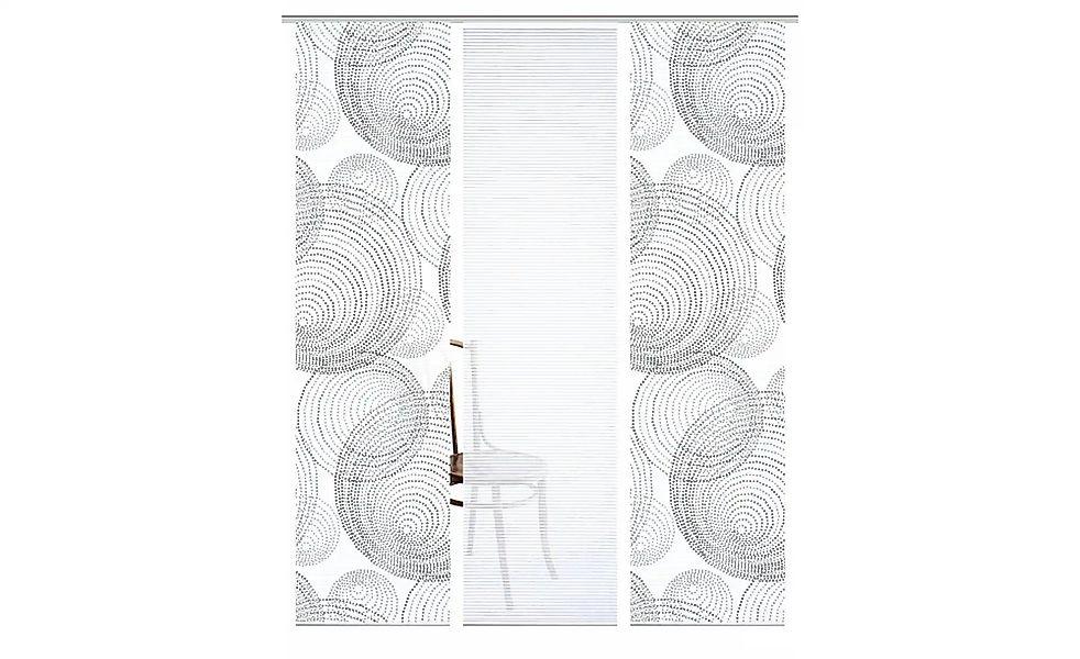 HOME in green Schiebevorhang   ¦ grau ¦ Synthetik ¦ Maße (cm): B: 60 H: 245 günstig online kaufen