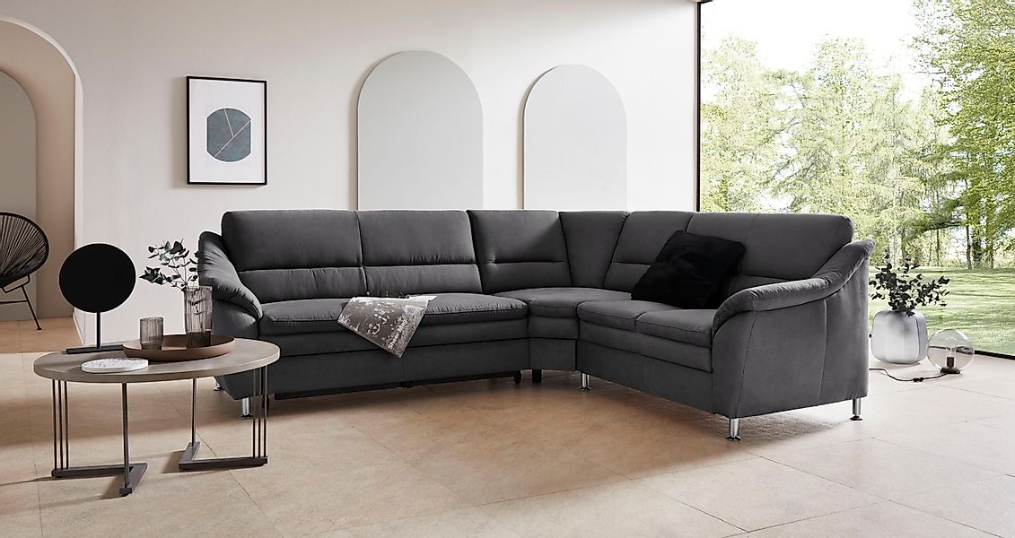 Places of Style Ecksofa "Cardoso L-Form", mit Trapezecke für mehr Sitzkomfo günstig online kaufen