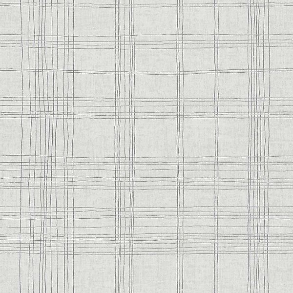 Bricoflor Karo Tapete Grau Silber Klassische Vliestapete Kariert für Schlaf günstig online kaufen