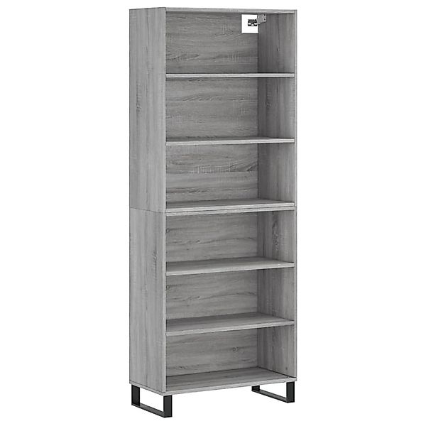 vidaXL Highboard Grau Sonoma 69,5x32,5x180 cm Holzwerkstoff 3189603 günstig online kaufen