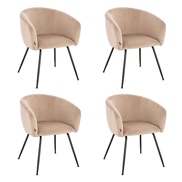 HOME DELUXE Polsterstuhl Esszimmerstuhl ARIA Samt günstig online kaufen