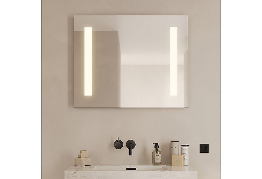 Loevschall Badspiegel Römö Quadratisch, Spiegel mit LED Beleuchtung, Lichts günstig online kaufen