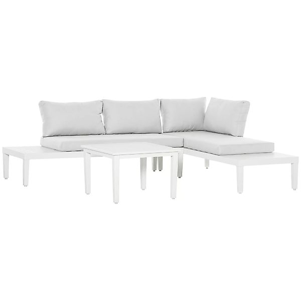 Outsunny 3-teiliges Gartenmöbel-Set mit Beistelltisch Balkonmöbel Set Sofa günstig online kaufen