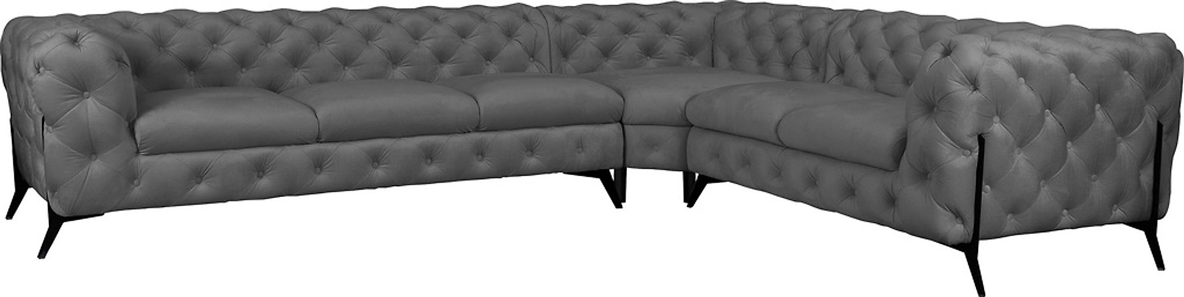 Leonique Chesterfield-Sofa "Amaury L-Form", großes Ecksofa, Chesterfield-Op günstig online kaufen
