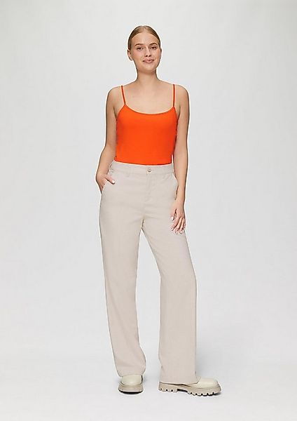 s.Oliver Chinos Hose Stoffhose mit Wide Leg und Bügelfalten günstig online kaufen