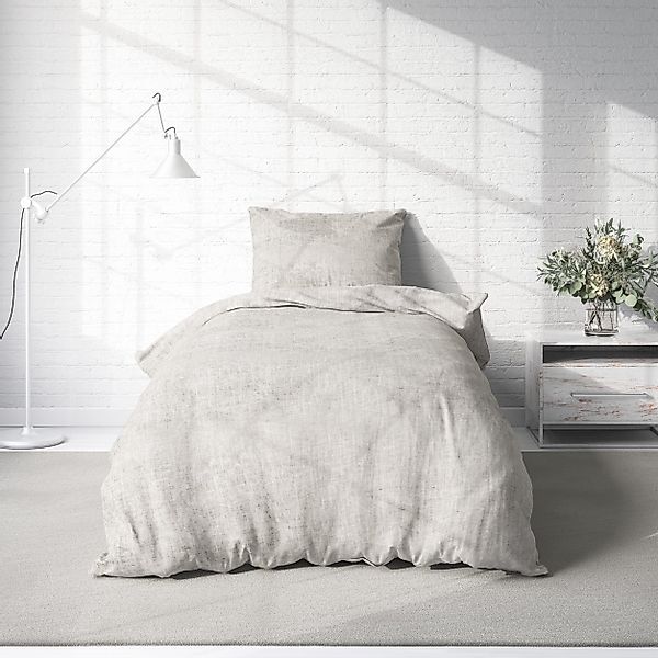 One Home Bettwäsche Meliert, Mikrofaser, 4 günstig online kaufen