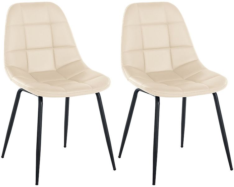 CLP Esszimmerstuhl Tom (2er Set, 2 St), Stoff- oder Kunstlederbezug, Metall günstig online kaufen