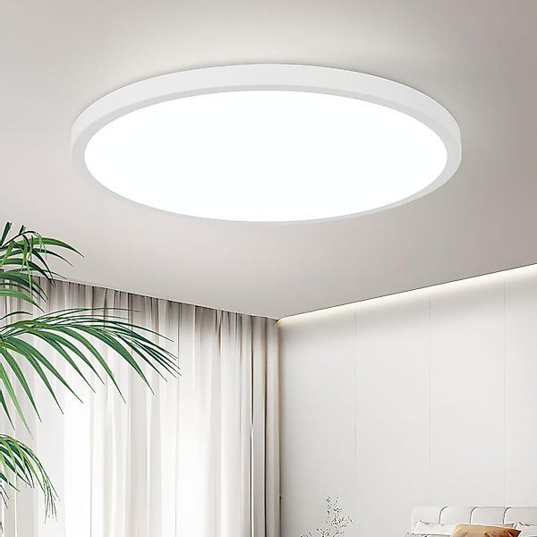 ZMH LED Deckenleuchte Wohnzimmer IP44 Deckenlampe günstig online kaufen