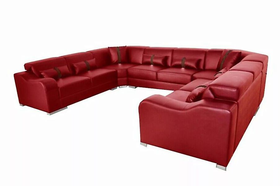 JVmoebel Ecksofa Leder Couch Polster Sitz Design Modern Eck Sofa U Form Sof günstig online kaufen