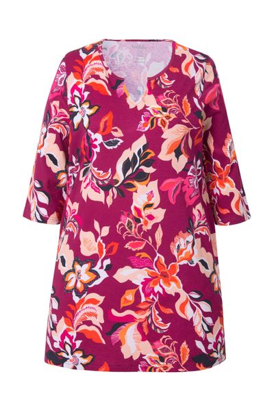 Ulla Popken Longshirt Longshirt Blüten A-Linie günstig online kaufen