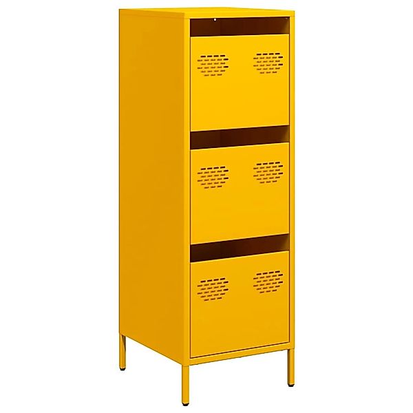 vidaXL Highboard Senfgelb 39x35x103,5 cm Stahl 851403 günstig online kaufen