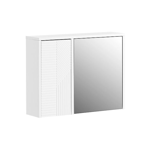 SoBuy Spiegelschrank Hängeschrank mit Spiegeltür Wandschrank für Bad BZR153 günstig online kaufen