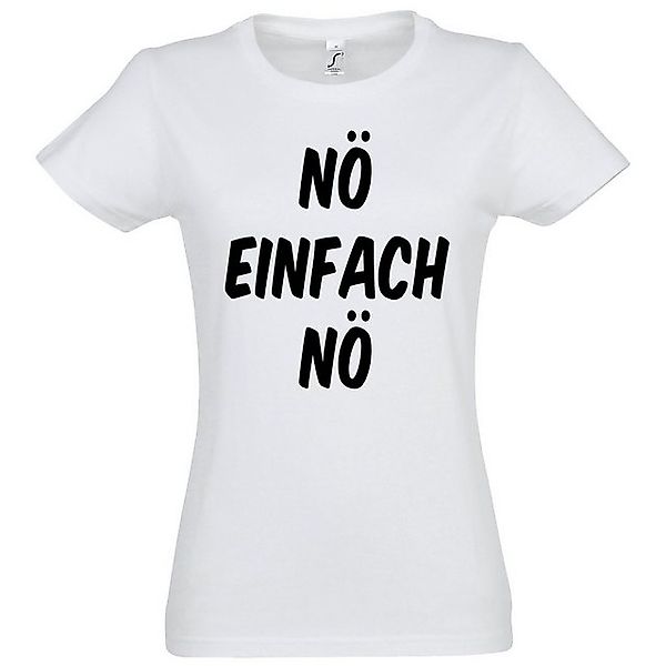 Youth Designz T-Shirt Nö Einfach Nö Damen Shirt mit Lustigem Spruch günstig online kaufen