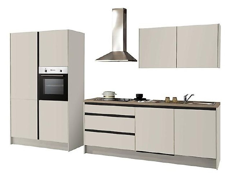 Küchenblock 335 cm inkl. Elektro-Set Troja von Bega Front / Korpus Kashmirg günstig online kaufen