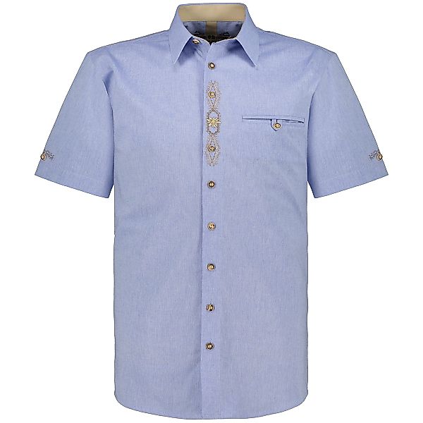 Orbis Trachtenhemd mit Stickerei Farbe blau Größe: 8XL günstig online kaufen