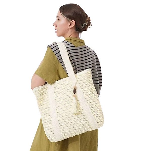 Coonoor Strandtasche mit reißverschluss, Große Strandtasche für Damen, Umhä günstig online kaufen