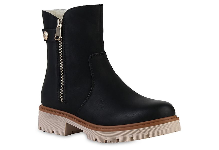 VAN HILL 841444 Stiefelette Damen Gefüttert Klassische Stiefeletten Profil- günstig online kaufen