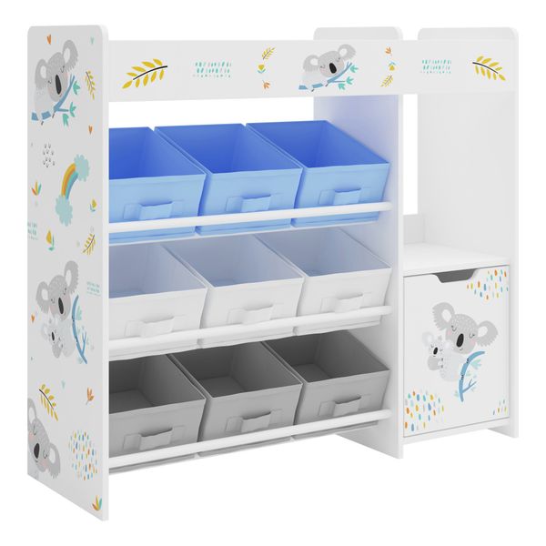 en.casa Kinderregal, »Søndreland« mit 9 Faltboxen günstig online kaufen