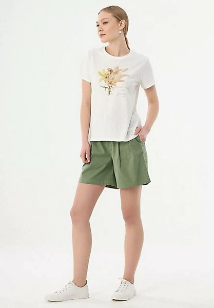 ORGANICATION T-Shirt Women's Printed T-Shirt in Off White günstig online kaufen