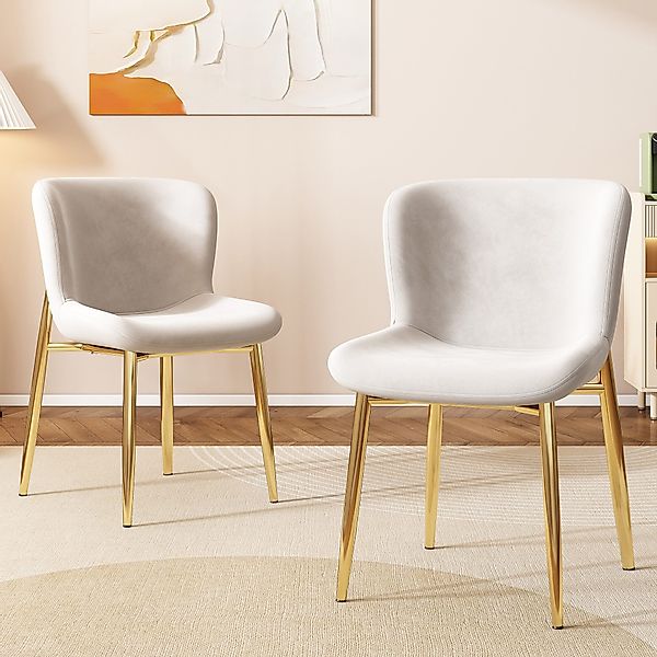 Celya Esszimmerstuhl Loungesessel aus Samt mit günstig online kaufen