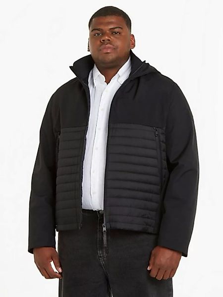 Calvin Klein Big&Tall Outdoorjacke "BT QUILTED MIX MEDIA JACKET HOOD", mit günstig online kaufen