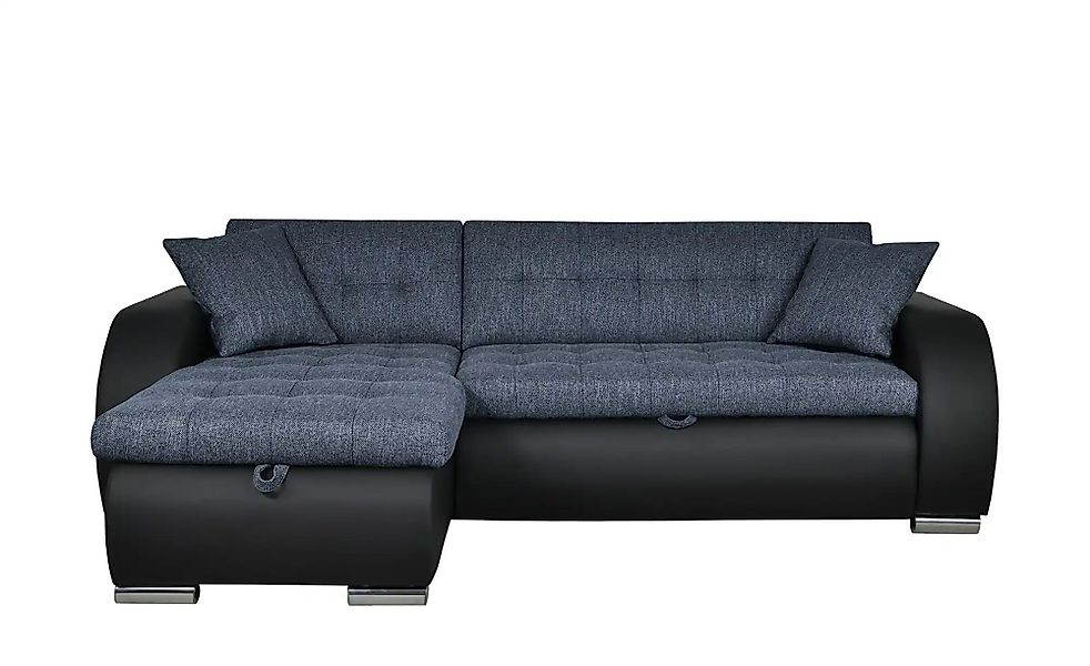 Ecksofa  Aries ¦ blau ¦ Maße (cm): B: 242 H: 80 T: 161 Polstermöbel > Sofas günstig online kaufen