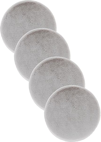 ASTRA Teppich "Elda" rund 13 mm Höhe runde Dekofelle im 4 er Set, kuschelwe günstig online kaufen