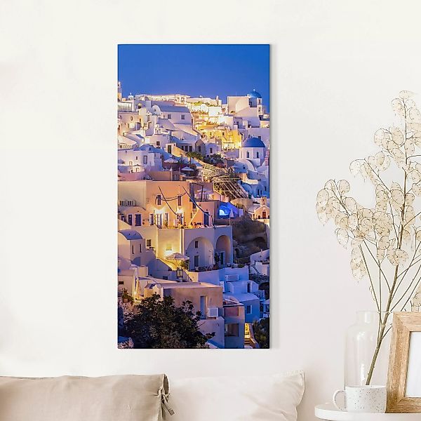Leinwandbild Santorini at night günstig online kaufen