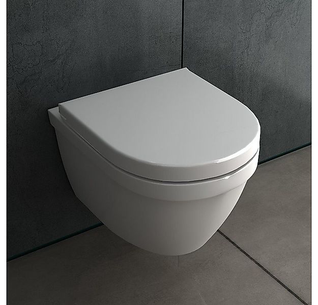 Alpenberger Tiefspül-WC - Wand WC Spülrandlos, Hänge WC Kurz 48 cm Kloschüs günstig online kaufen