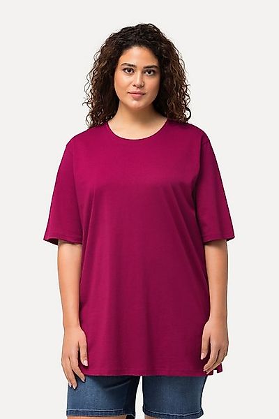 Ulla Popken T-Shirt T-Shirt Rundhalsausschnitt Relaxed Halbarm günstig online kaufen