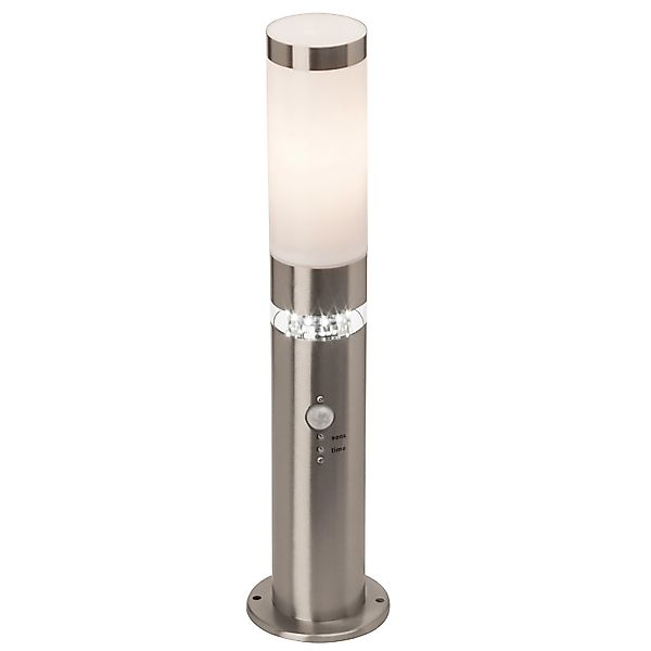 Brilliant Pollerleuchte "BOLE" E27 50 cm Höhe, Ø 8 cm, Bewegungsmelder, Met günstig online kaufen