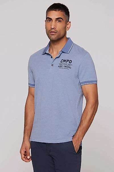 CMPD Poloshirt, mit Seitenschlitze und längerer Rückenpartie günstig online kaufen