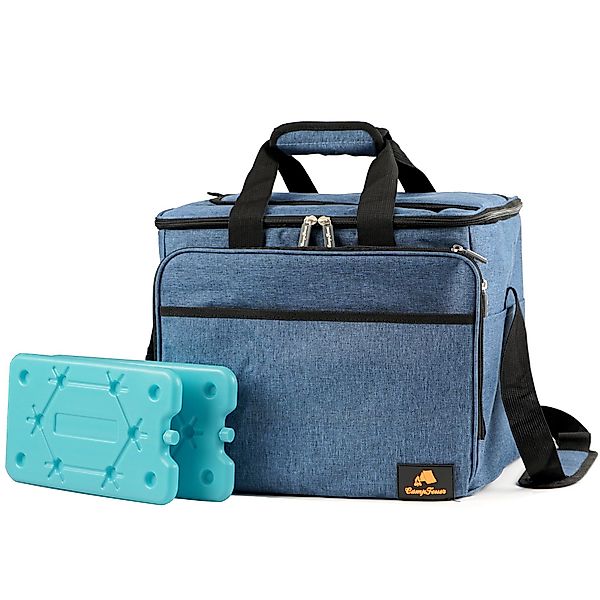 CampFeuer Freizeitrucksack Kühltasche 30 Liter, blau-meliert, günstig online kaufen