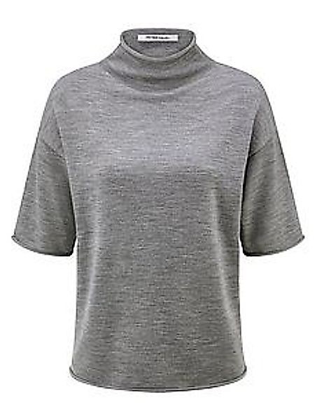 Pullover Stehkragen Peter Hahn grau günstig online kaufen