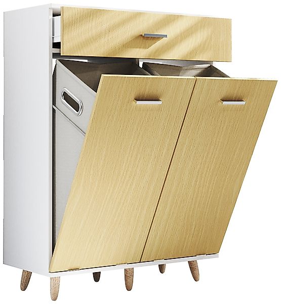VCM Hochschrank "VCM Holz Wäscheschrank  Wäschetruhe  Wäschebox  Wäschekorb günstig online kaufen