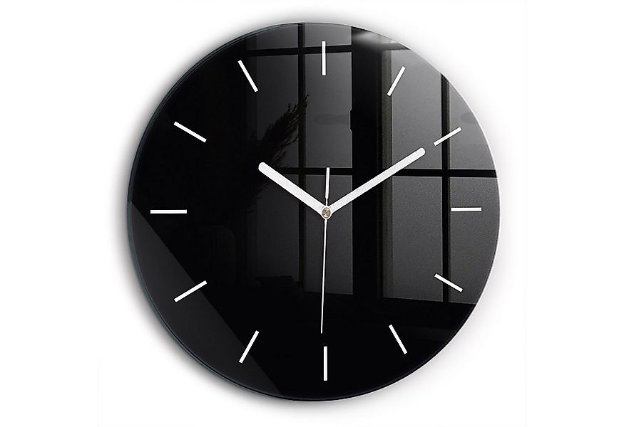 Tulup Wanduhr Glasrunde Uhr Moderne Glaswanduhr 60cm Uhr aus Gehärtetem Gla günstig online kaufen
