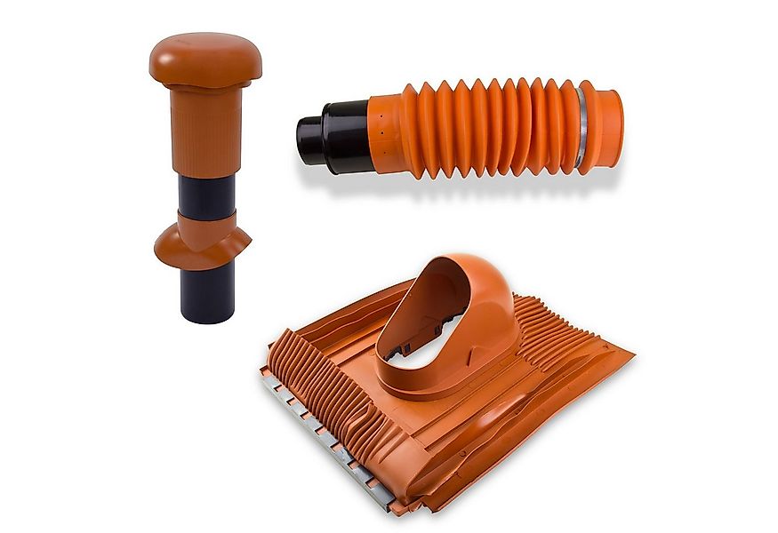 Klöber Dachdurchführung Klöber-Set3 Dachentlüftung DN100 rot Universal Lüft günstig online kaufen