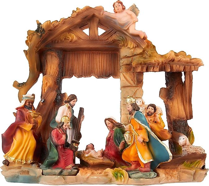 BRUBAKER Krippenfigur Weihnachtskrippe - Jesus, Maria, Josef und die Könige günstig online kaufen