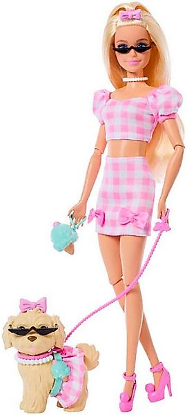 Barbie Anziehpuppe im Zwillingslook mit Schleife und Haustier günstig online kaufen
