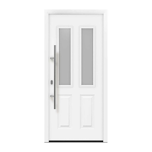 EcoStar Haustür Isopro IP 410S Verkehrsweiß 110 cm x 210 cm DIN L günstig online kaufen