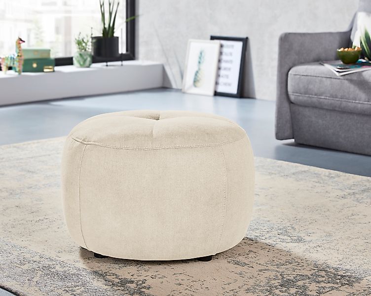 INOSIGN Hocker "Lounis", (Hockerprogramm V), Rundhocker in 2 Größen, "Soft günstig online kaufen