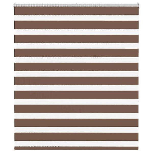 vidaXL Doppelrollo Braun 130x150 cm Stoffbreite 125,9 cm Polyester 4014345 günstig online kaufen