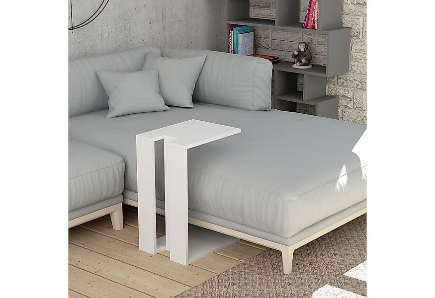 Decortie Beistelltisch Muju, Modern C Form Beistelltisch, 30 x 40 x 57 cm günstig online kaufen