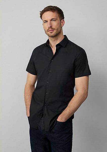 s.Oliver BLACK LABEL Kurzarmhemd Tailored Fit: Feines Kurzarm-Hemd aus hoch günstig online kaufen