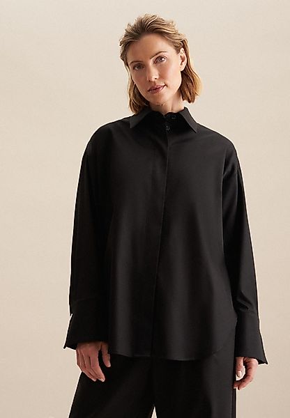 seidensticker Hemdbluse Schwarze Rose Langarm Kragen günstig online kaufen