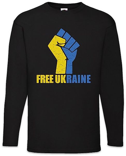 Urban Backwoods Langarmshirt Free Ukraine Fist Langarm T-Shirt Against War günstig online kaufen