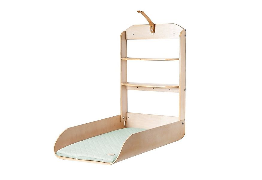 roba® Wickelregal Wandwickelregal, klappbarer Wickeltisch, Holz gebogen, in günstig online kaufen