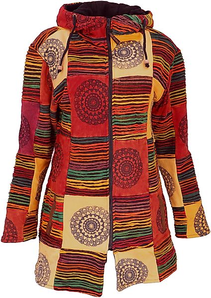 Guru-Shop Langjacke Goa Patchwork Kurzmantel, Boho günstig online kaufen