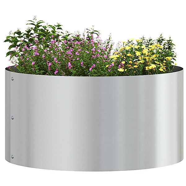 vidaXL Blumentopf Galvanisiertes Pflanzset Galvanisiert Stahl günstig online kaufen