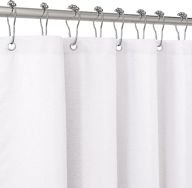 LuxusKollektion Duschvorhang Duschvorhang Leinen Metall Duschvorhangringe günstig online kaufen
